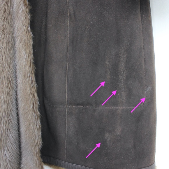 Yves Salomon *Reversible* Sheared Mink/Suede Coat, size 38. *Worn twice* - Picture 12 of 16